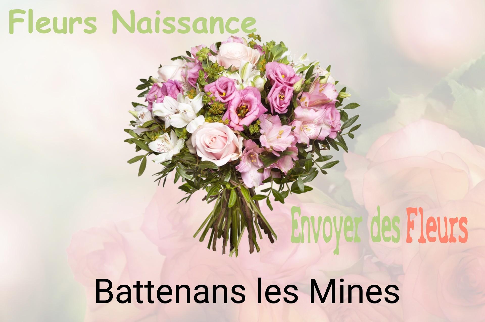 Bouquet de fleurs de naissance livré à Battenans-les-Mines